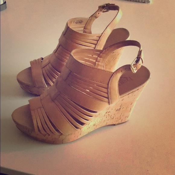 Franco Sarto Shoes - Tan Wedges